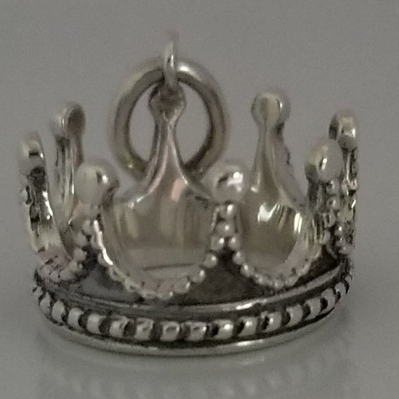 LIKE NEW, RARE!! Authentic Tiffany & Co Silver Princess Crown 16 Inch Necklace - Picture 1 of 6